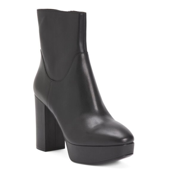 ASH Dresses & Skirts - ASH Black Leather Amazon Dress Platform Booties